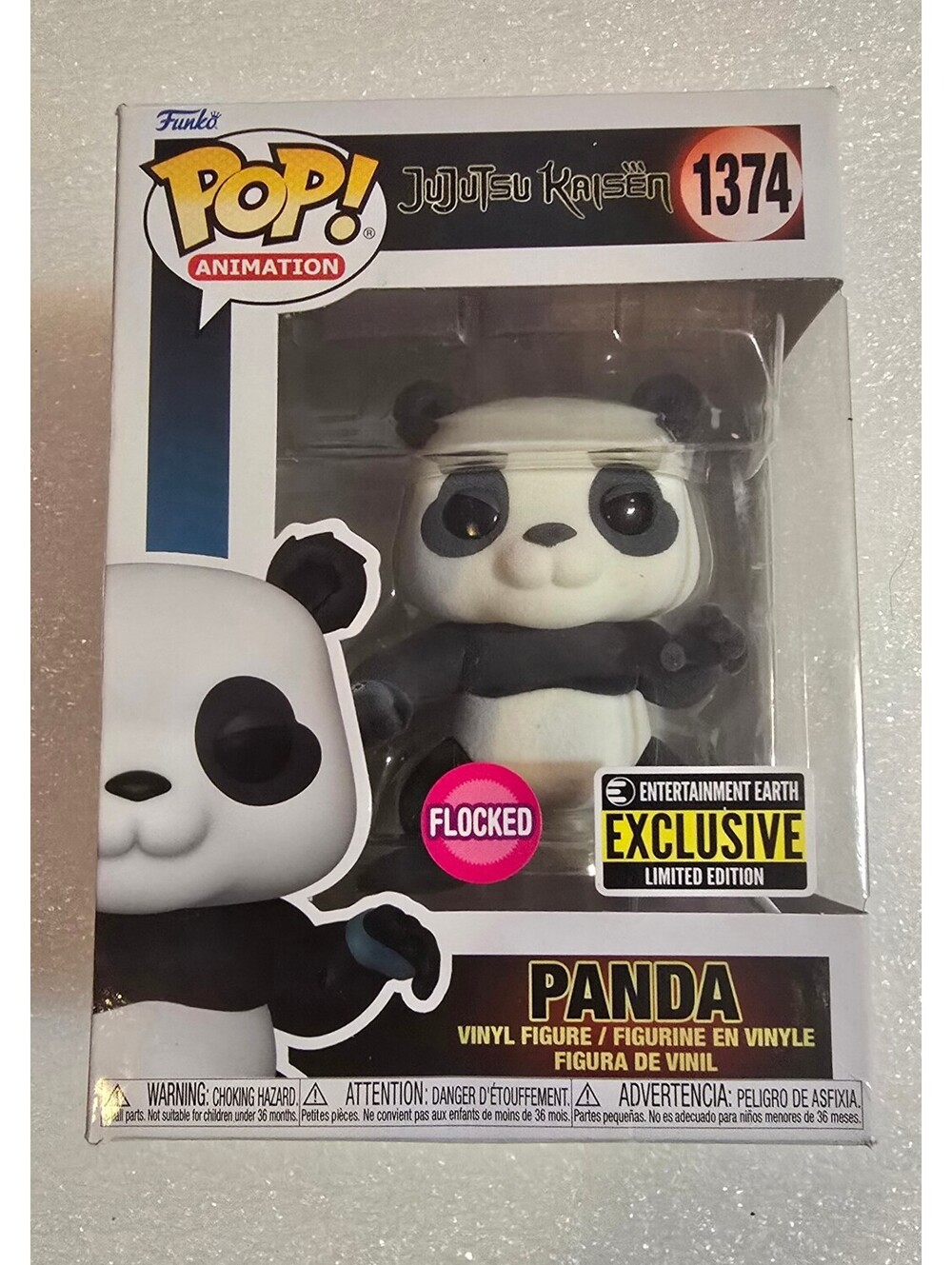 Funko Pop! Jujutsu Kaisen 1374 Panda Flocked Entertainment Earth Exclusive